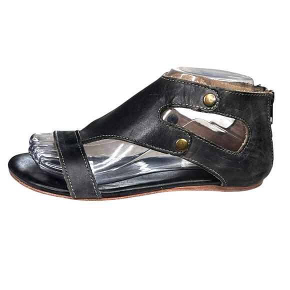 Bed Stu Women’s Soto Brown Distresed Back Zip Sandal Size US 7 - Picture 3 of 11